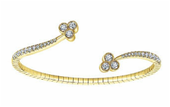 Yellow Gold, diamond bracelet, bangle, pink, white gold, Fine jewelry,  NJ,