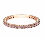 14kt pink gold, sapphire, stackable, ladies ring, sapphires, fine jewelry, Gabriel, NY, Carizza, NJ, local jeweler,