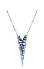 necklace, sapphire, white gold, diamonds, fine jewelry, Lee Richards Fine Jewelry, Monmouth, Ocean County, NJ