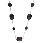 Silver Necklace, black matte beads, fine jewelry, local jeweler, Ocean County, NJ,