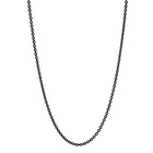 Stainless Steel Cable, Necklace, black, fine jewelry, NJ